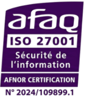Certification ISO 27001 - Sécurité de l'information