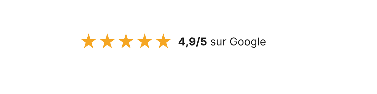 4,95 sur Google
